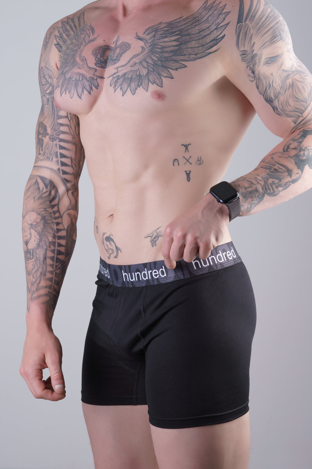 hundred Erkek 3'lü Kutulu Premium Pamuklu Boxer (SİYAH-LACİVERT-BORDO) MDL2