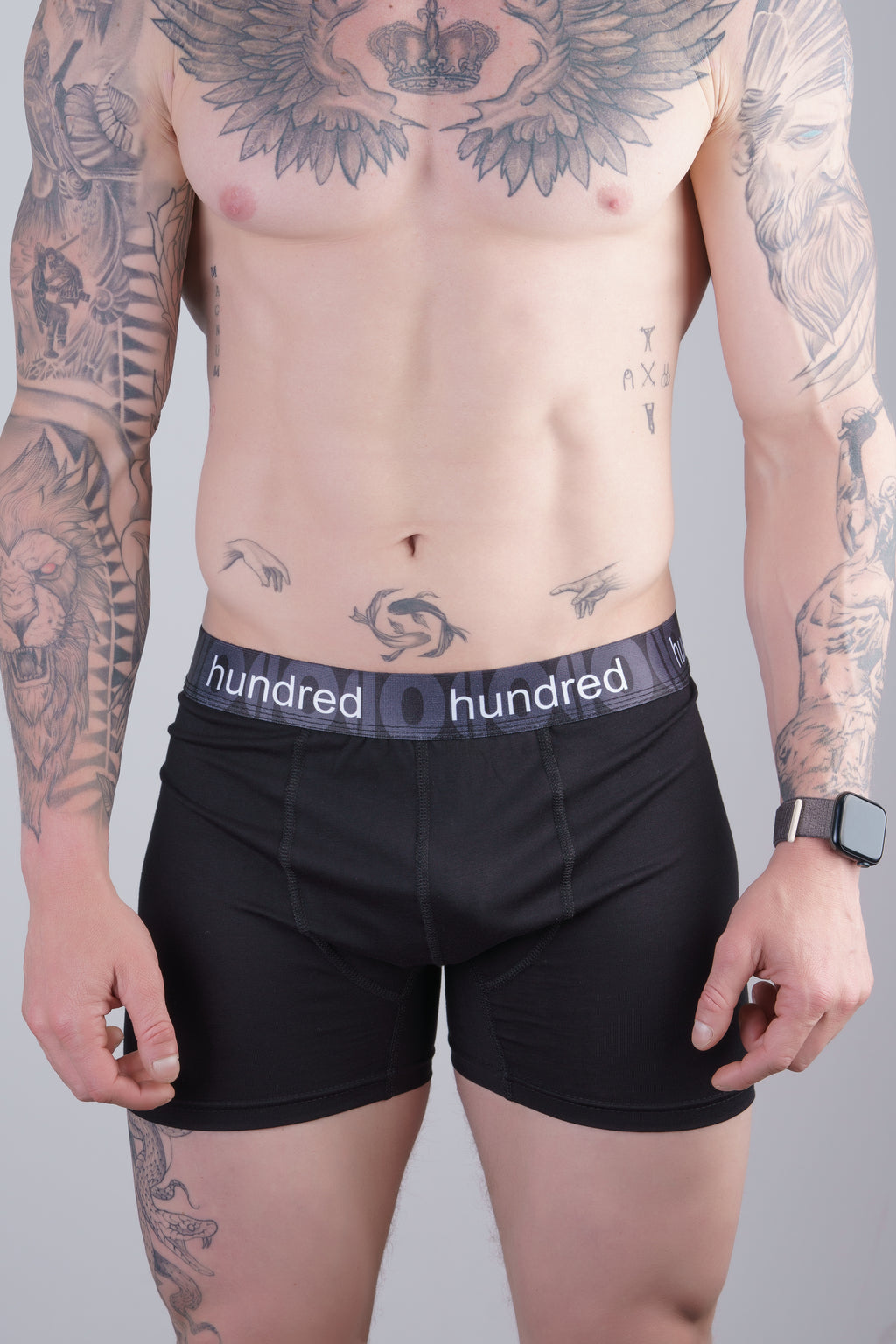 hundred Erkek 3'lü Kutulu Premium Pamuklu Boxer (SİYAH-LACİVERT-BORDO) MDL2
